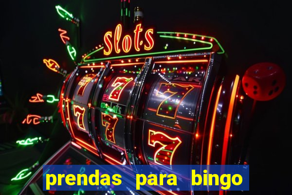 prendas para bingo de natal